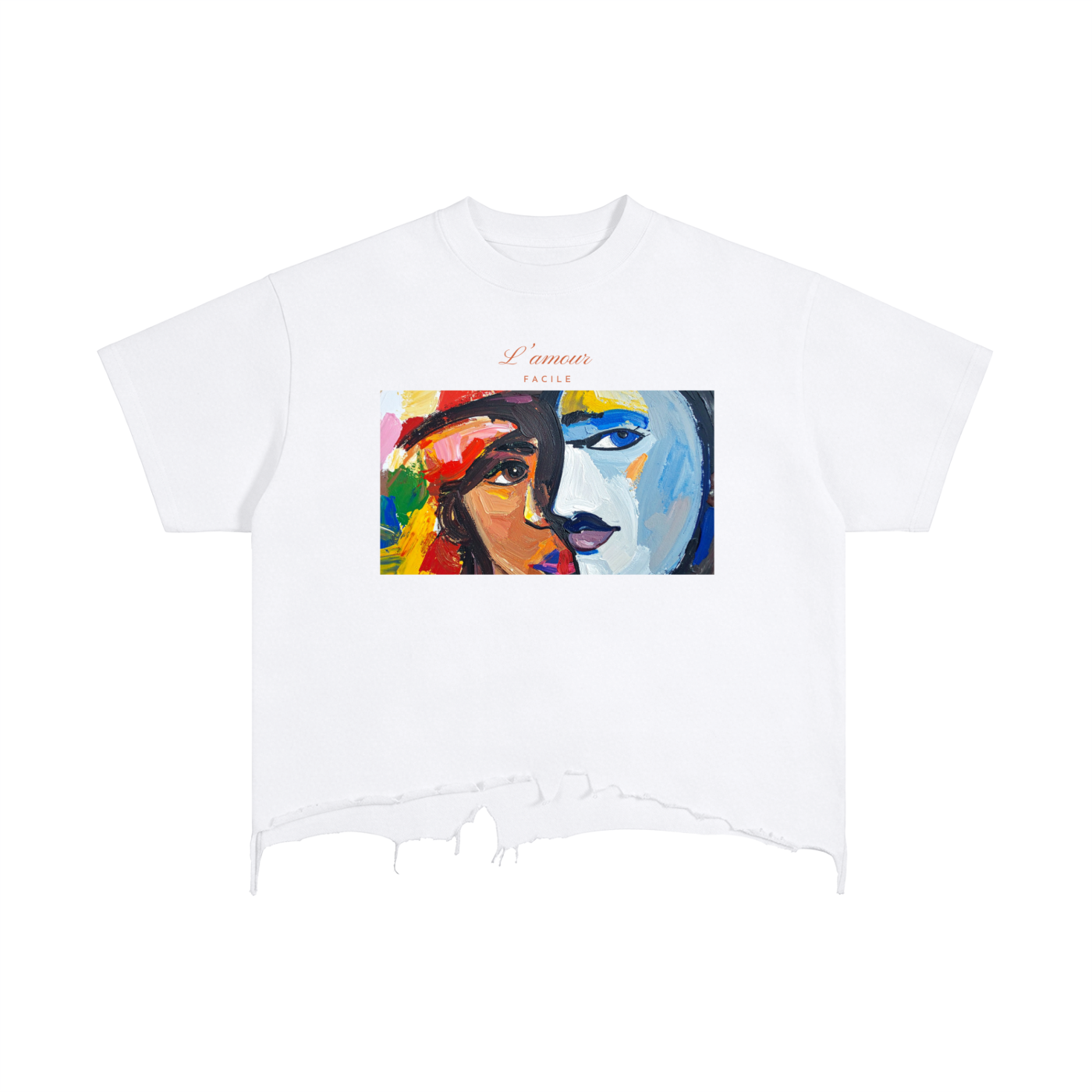 Vintage Wash Distressed Boxy T-Shirt