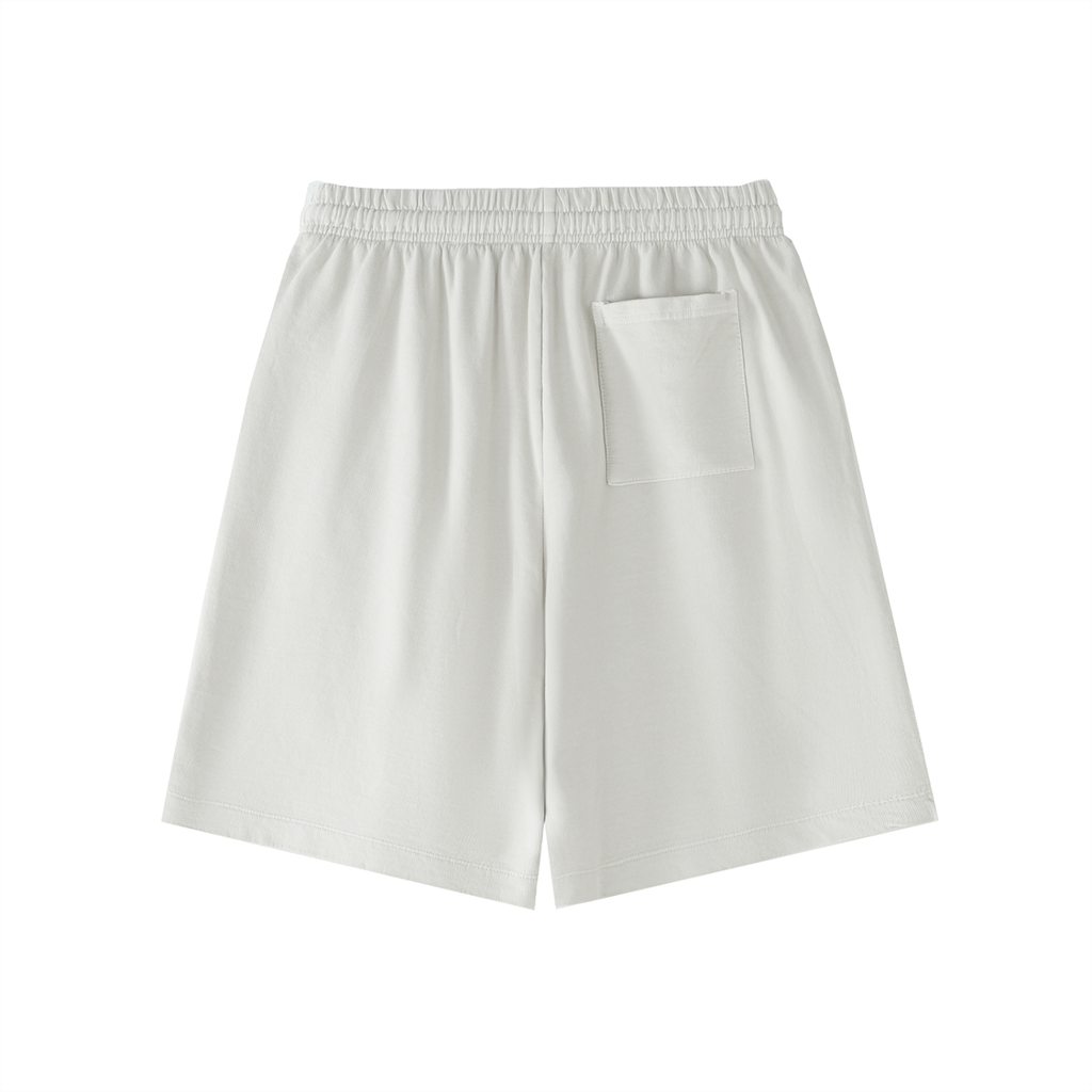 back view of soft vintage wash shorts