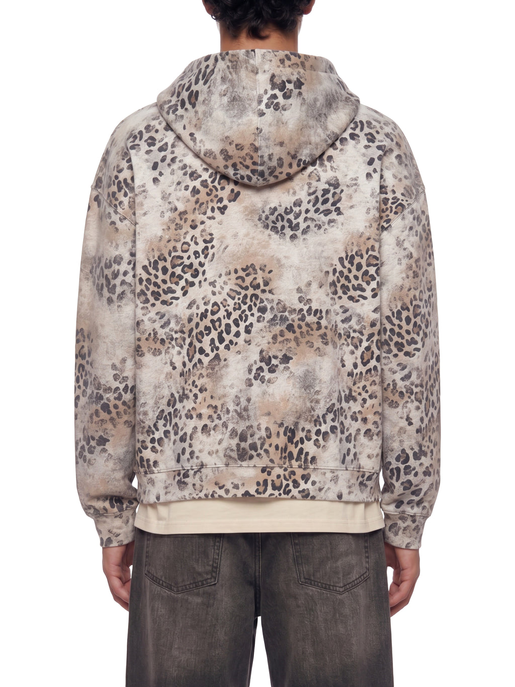 Vintage Wash Leopard Hoodie