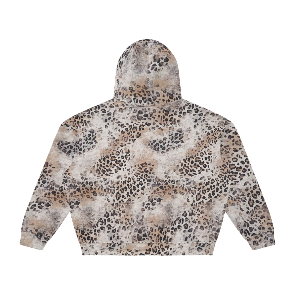 Vintage Wash Leopard Hoodie