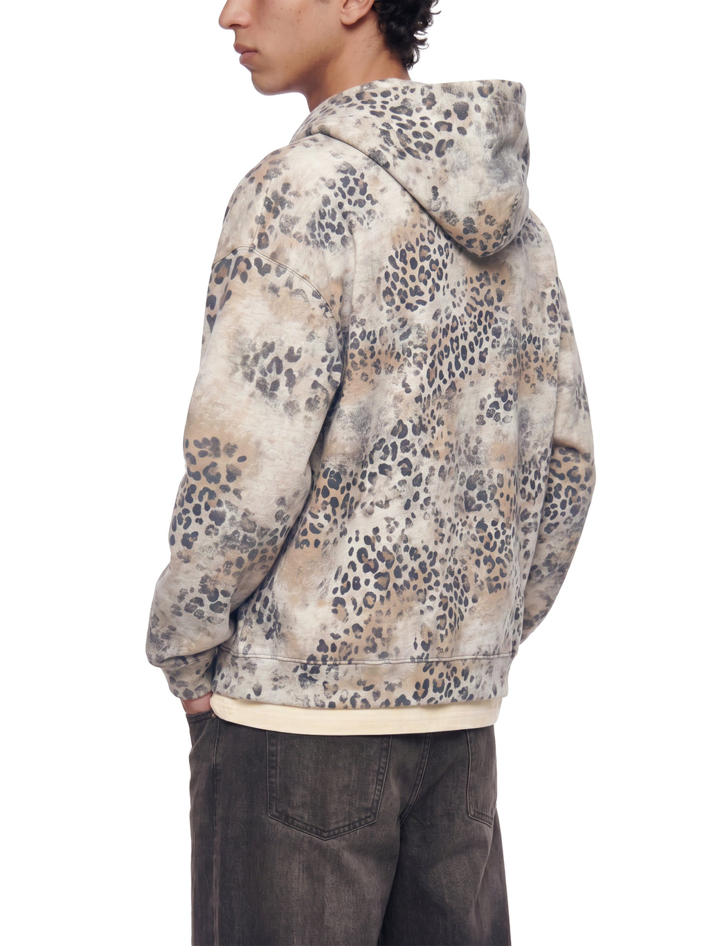 Vintage Wash Leopard Hoodie