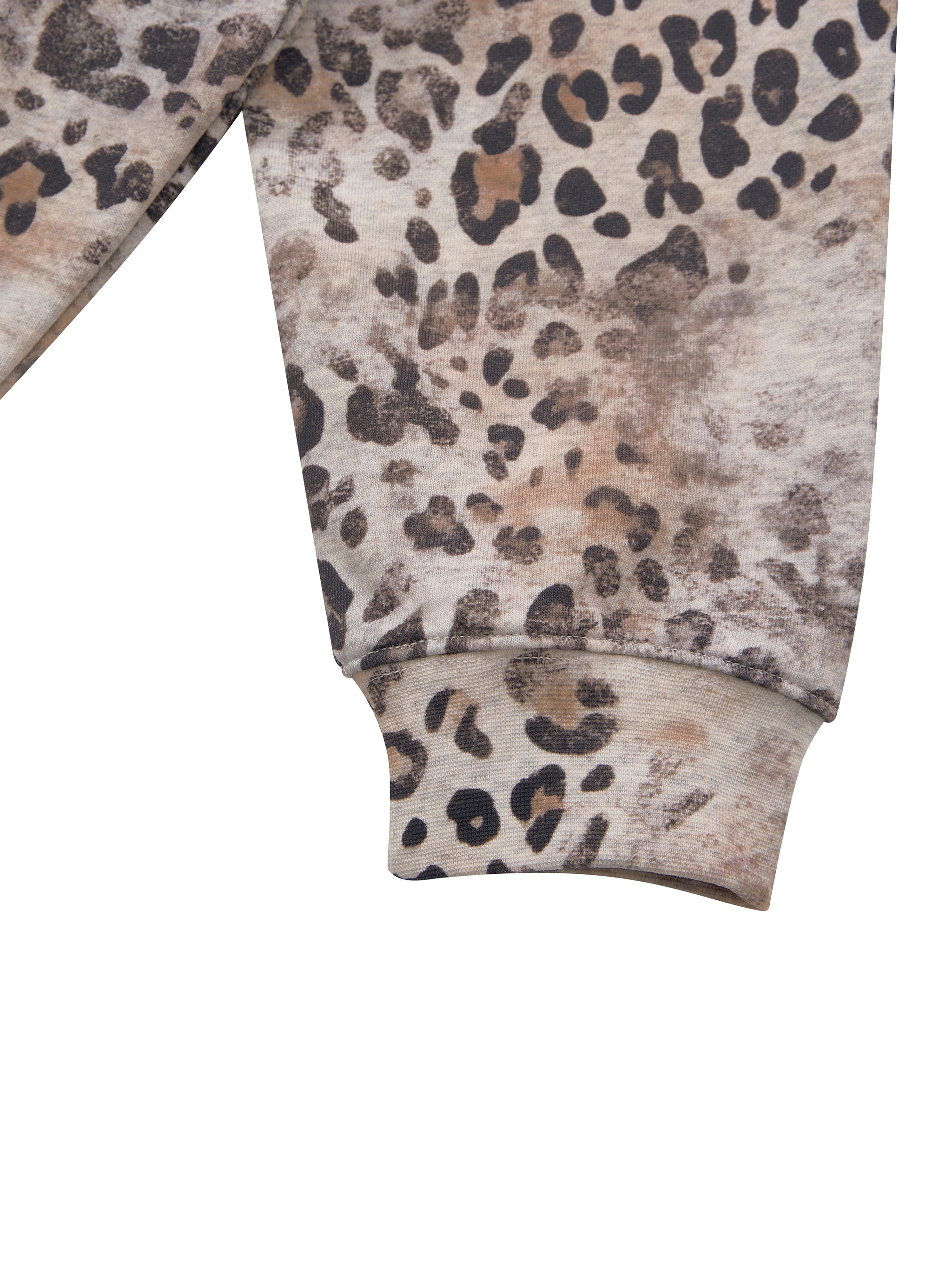 Vintage Wash Leopard Hoodie