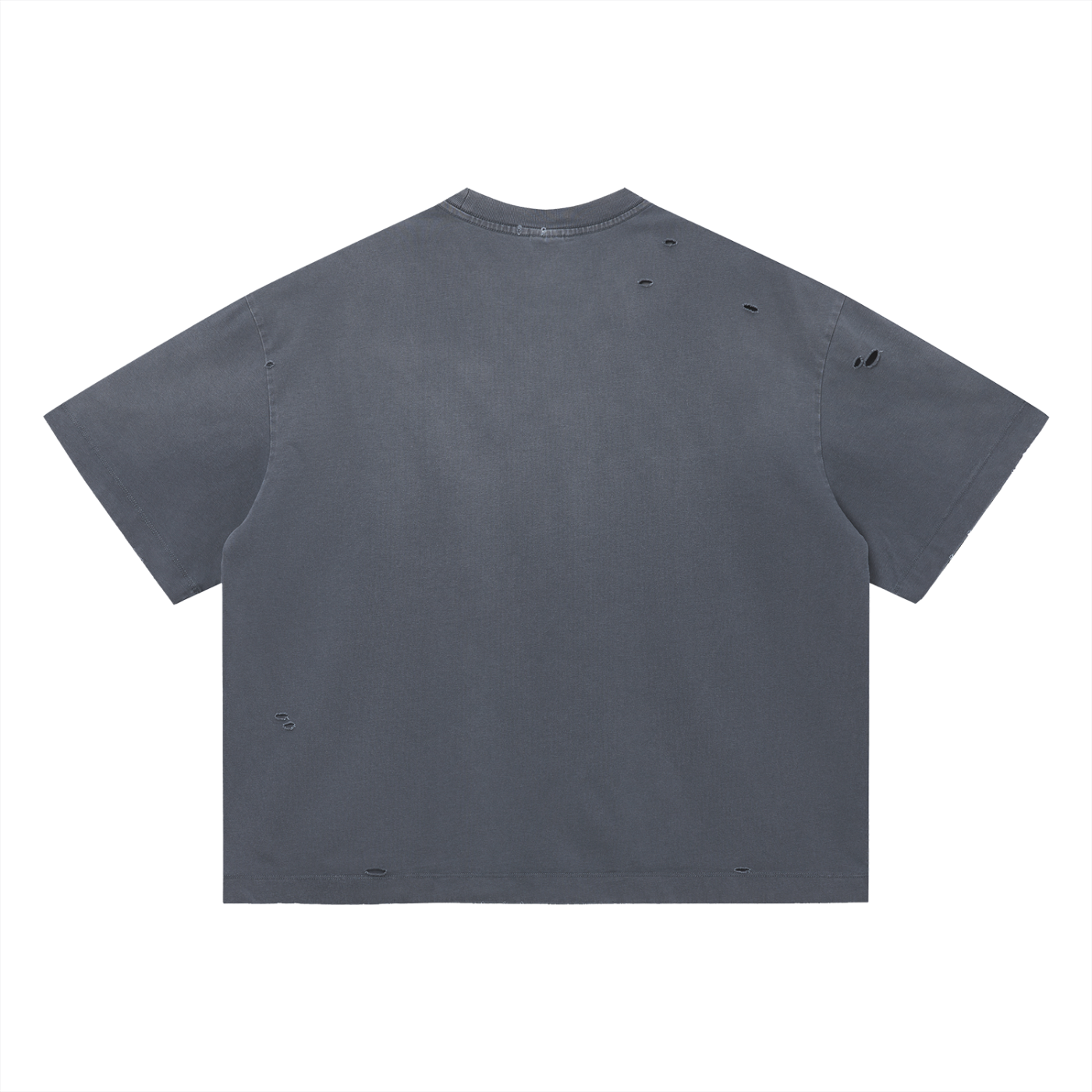 back view of relaxed fit vintage wash t-shirt