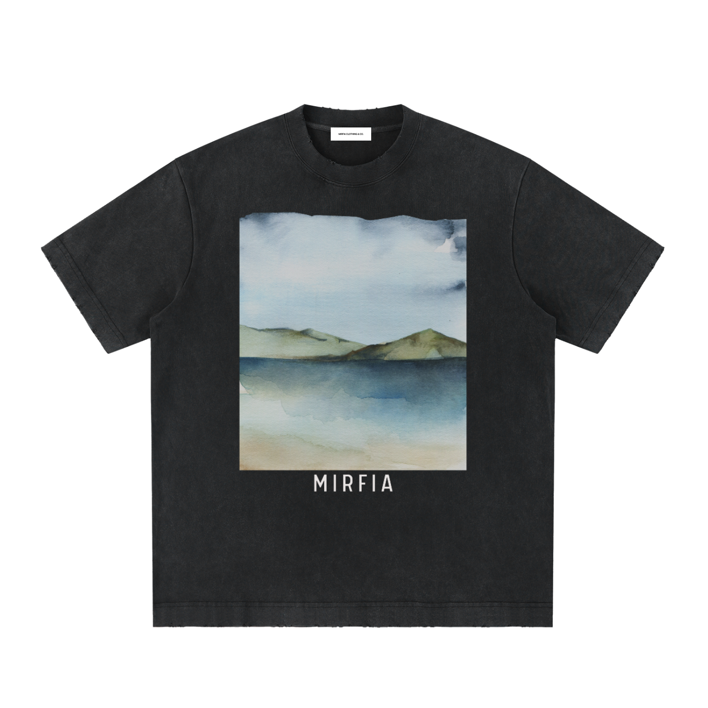 heavyweight cotton unisex graphic t-shirt mountain print