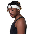 unisex white headband thin