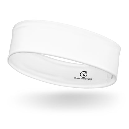 unisex white headband thin