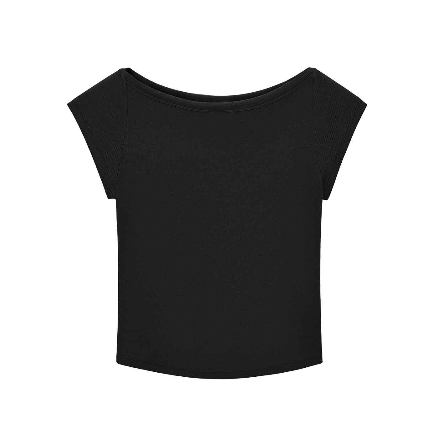women's wide boat neckline baby t-shirt 