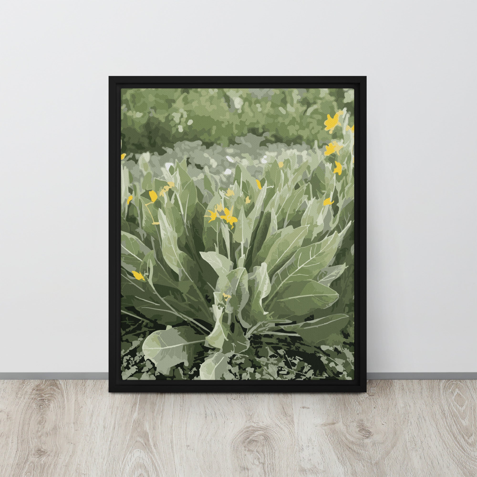 wildflower framed canvas print