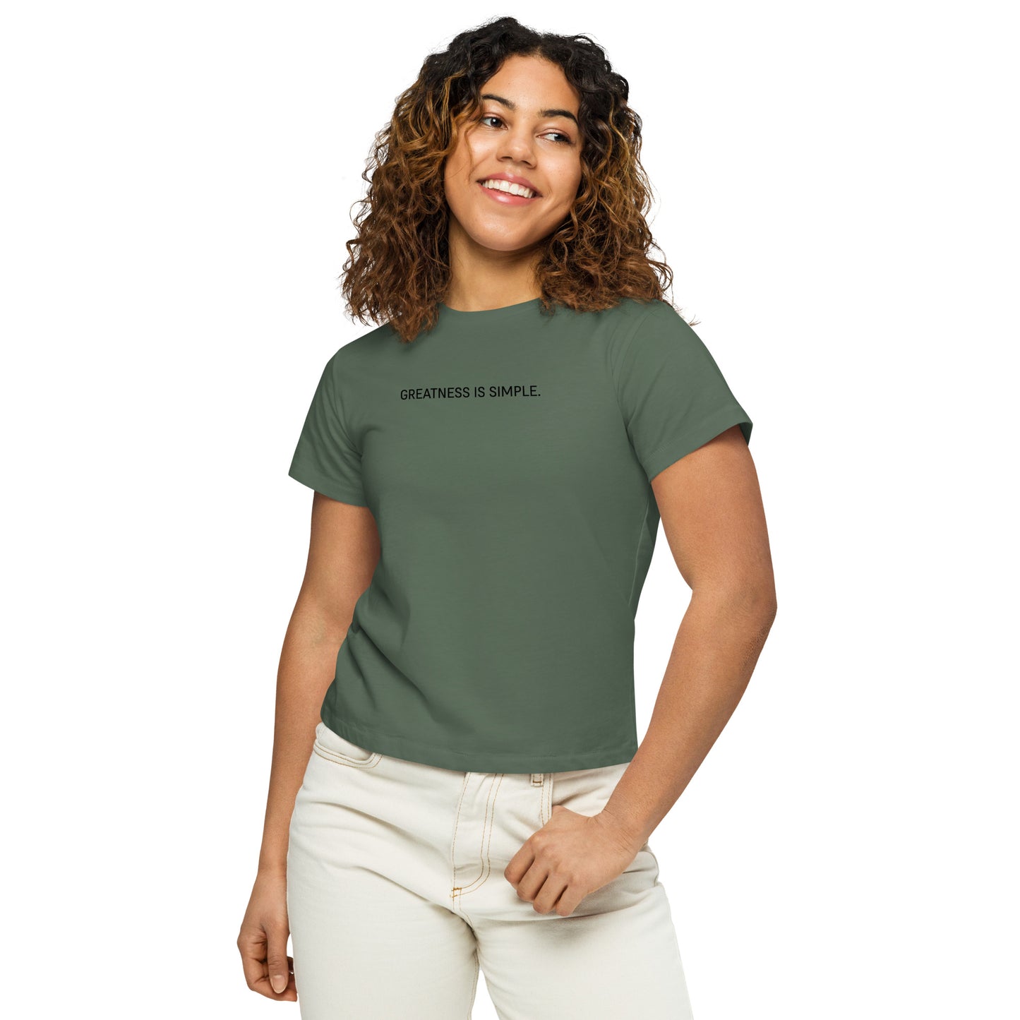 Humble Sportswear, women's casual crew neck t-shirt made with 100% cotton