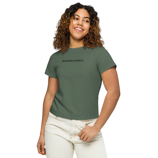 Humble Sportswear, women's casual crew neck t-shirt made with 100% cotton