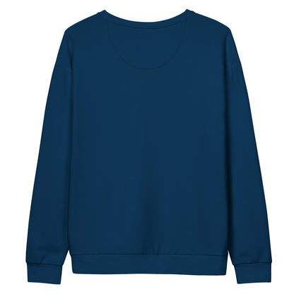 women's navy blue recycled sweatshirt 