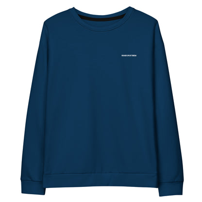 women's navy blue recycled sweatshirt 