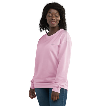 long sleeve women's recycled sweatshirt pink