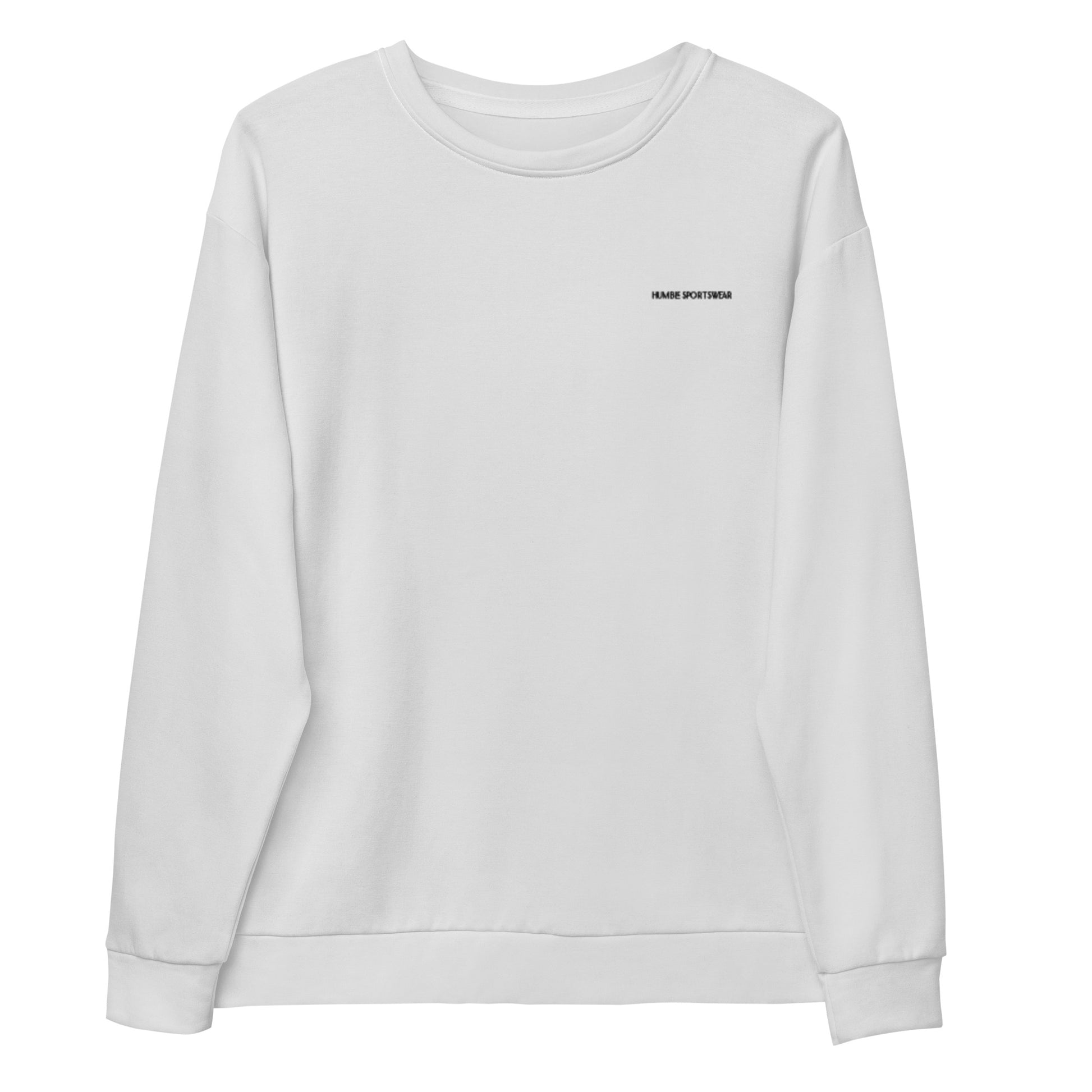 women's recycled sweatshirt long sleeve white 