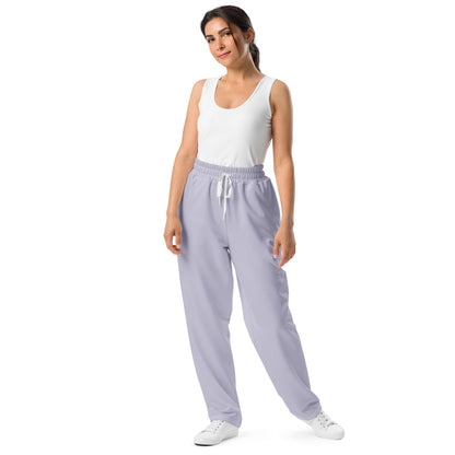 women's wide-leg joggers lavender 