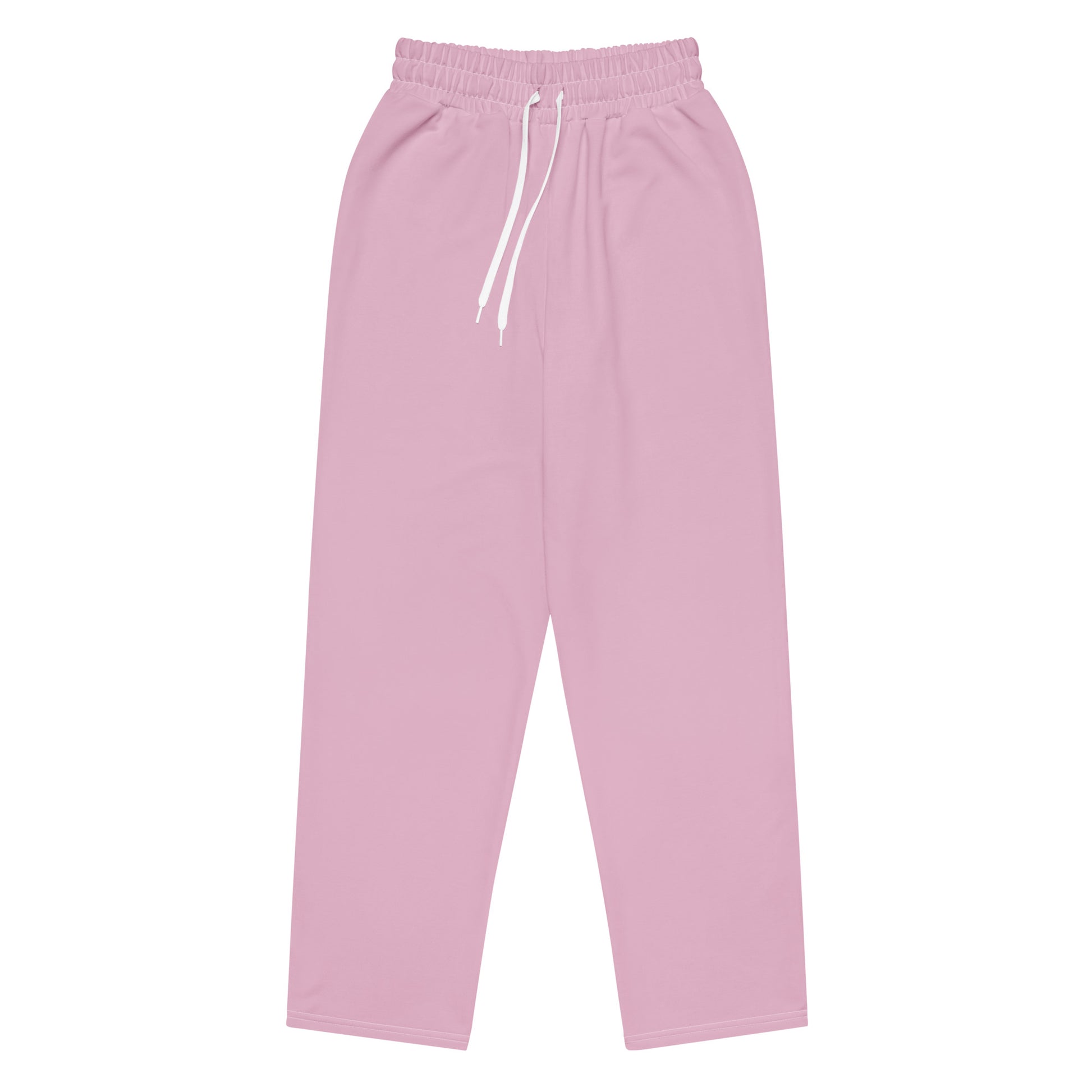 women's wide leg joggers pink