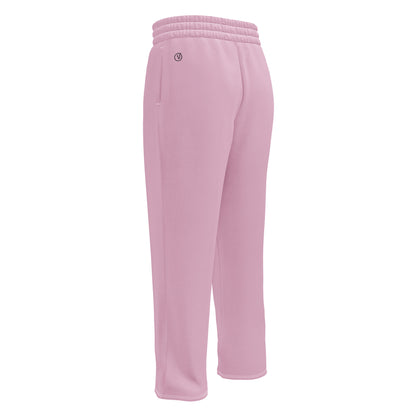 women's wide leg joggers pink