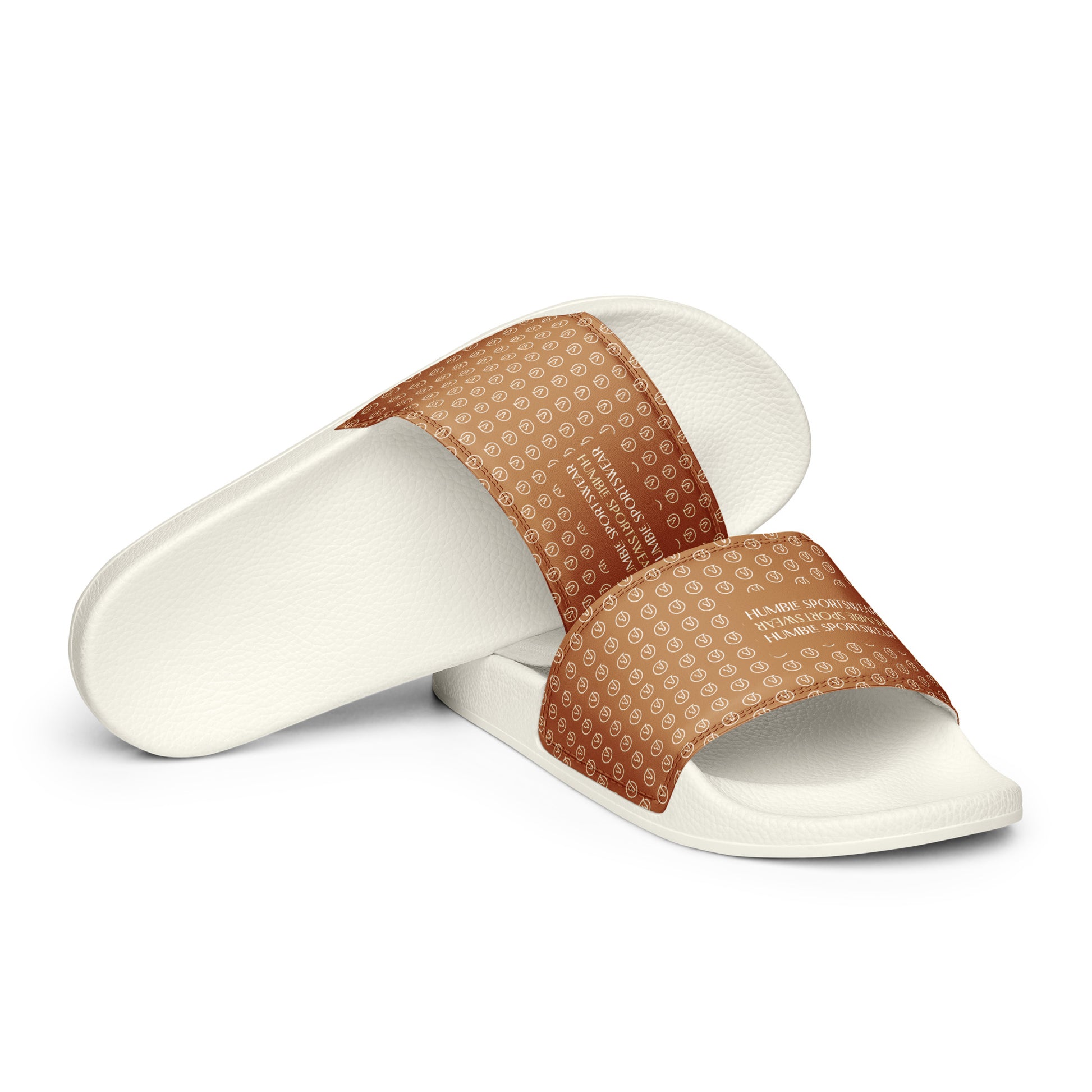 women's slides sandals brown