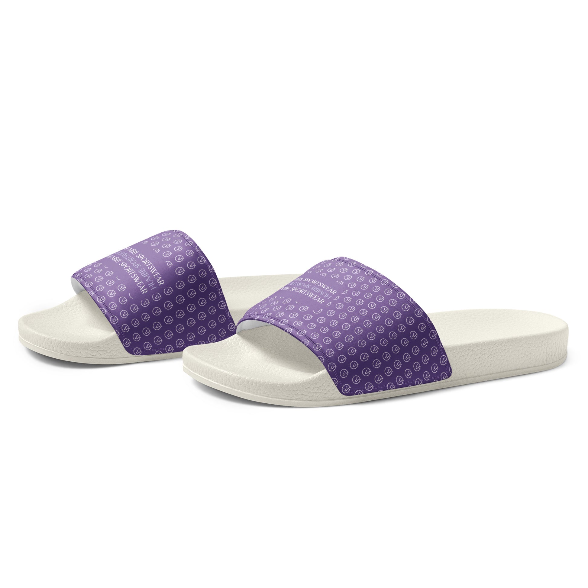 womens slide sandals purple 