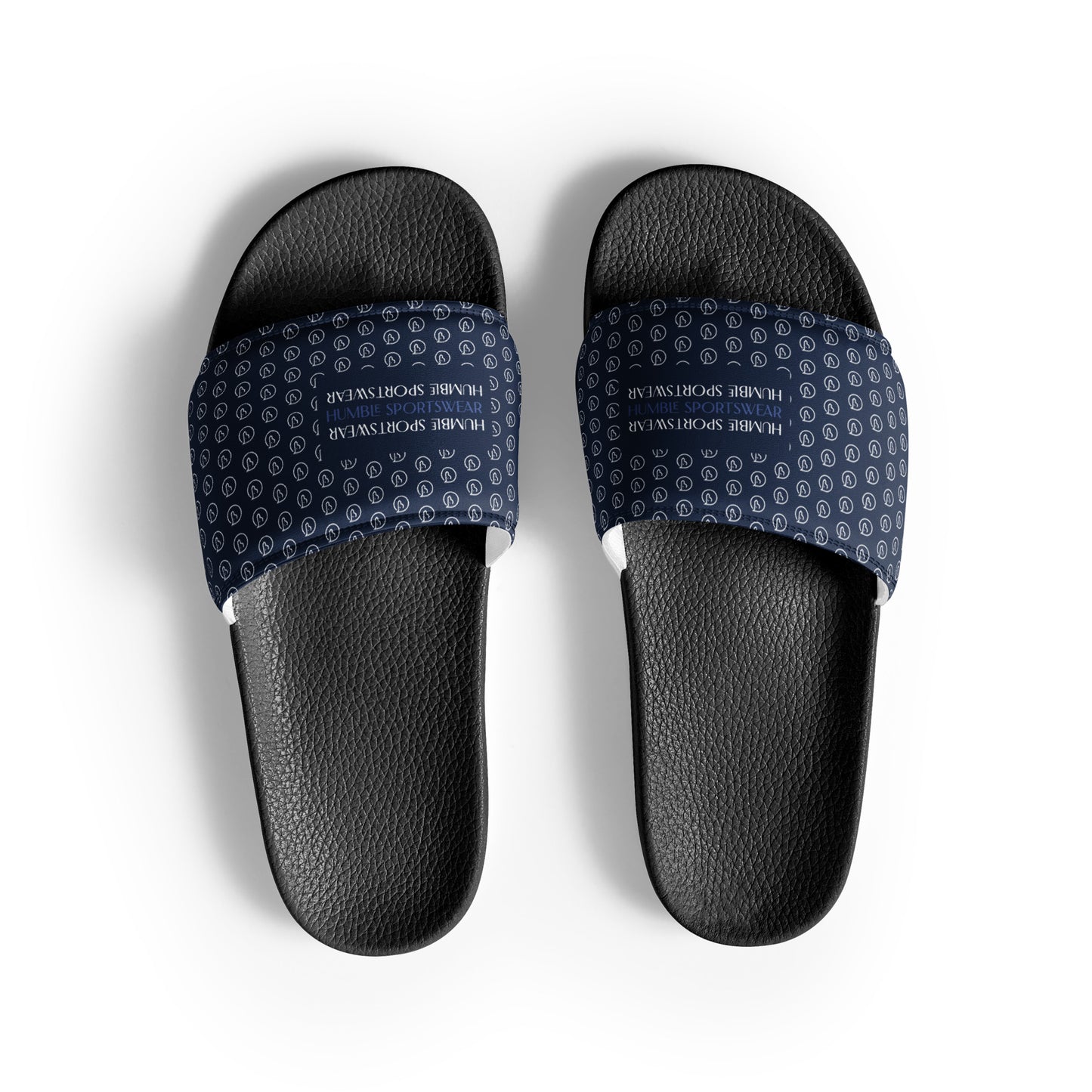 women's slides sandals navy blue 