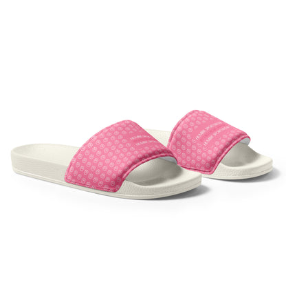 women's slides sandals pink