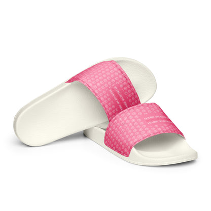 women's slides sandals pink