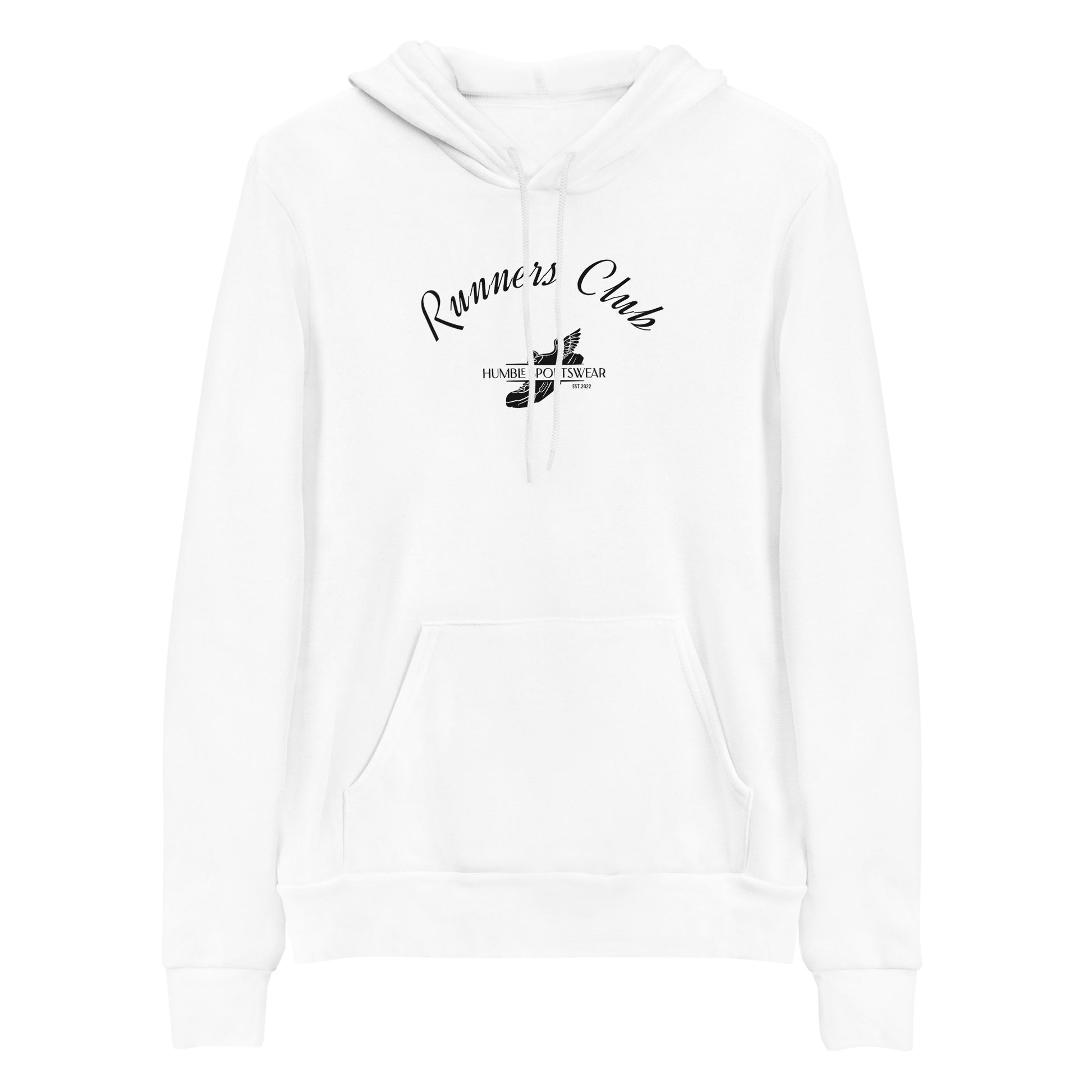 women's white cotton fleece hoodie