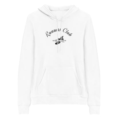 women's white cotton fleece hoodie