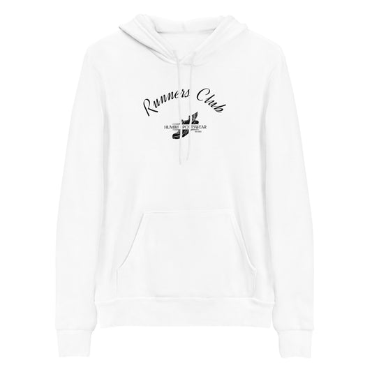 women's white cotton fleece hoodie