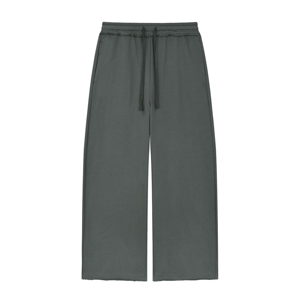 raw edge sweatpants front view 