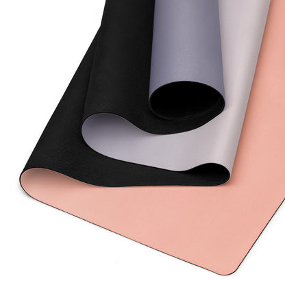 soft ombre micro-suede yoga mat with anti-slip bottom, Mireille Fine Art