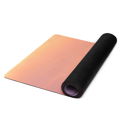  microsuede anti slip yoga mat with sunset all-over print