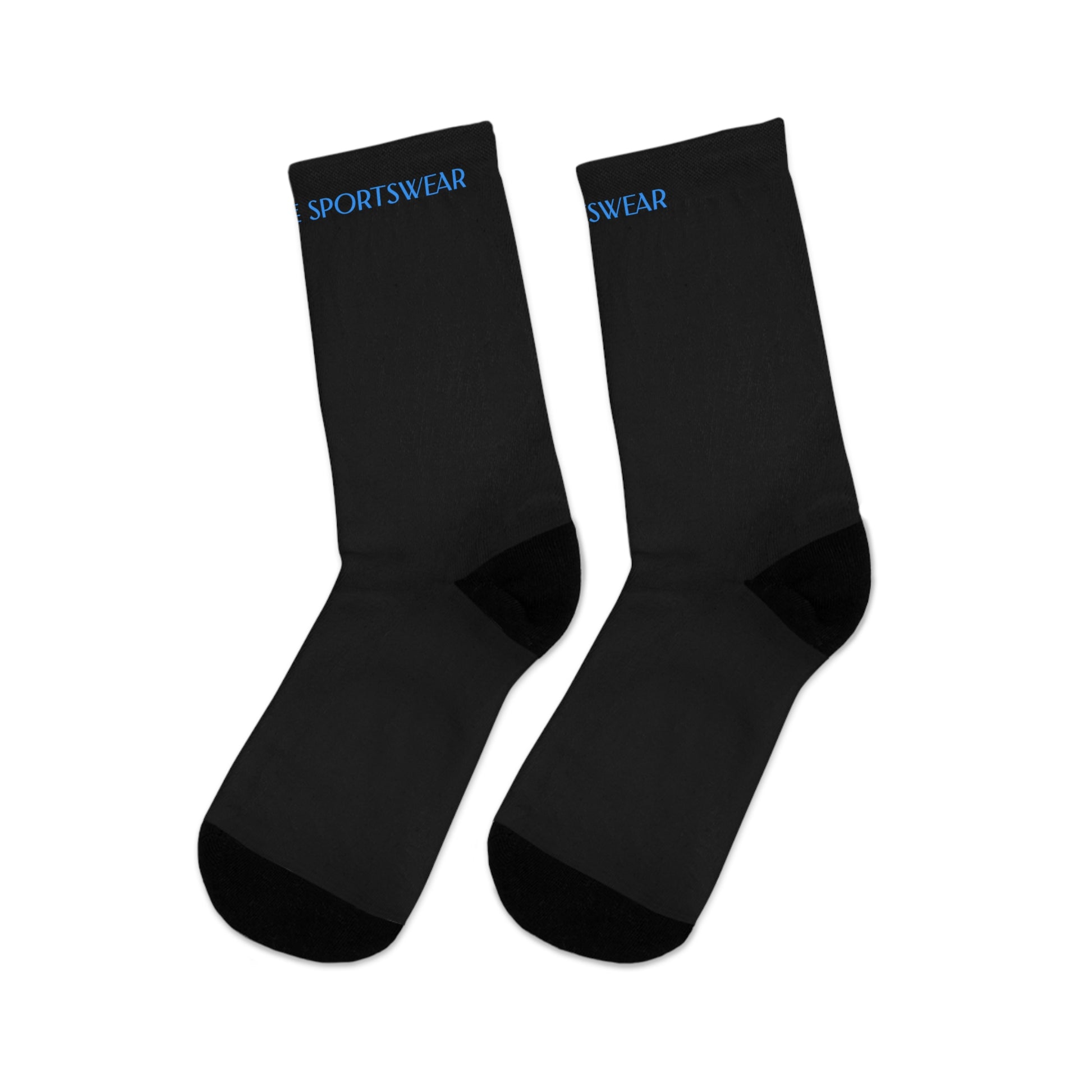 Humble Sportswear, black socks, crew socks, unisex crew socks 