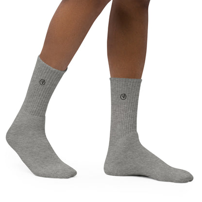 Humble Sportswear™ Embroidered Socks - Mireille Fine Art