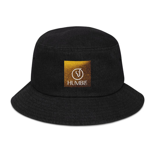 Humble Sportswear™ Golden Cotton Denim Bucket Hat - Mireille Fine Art