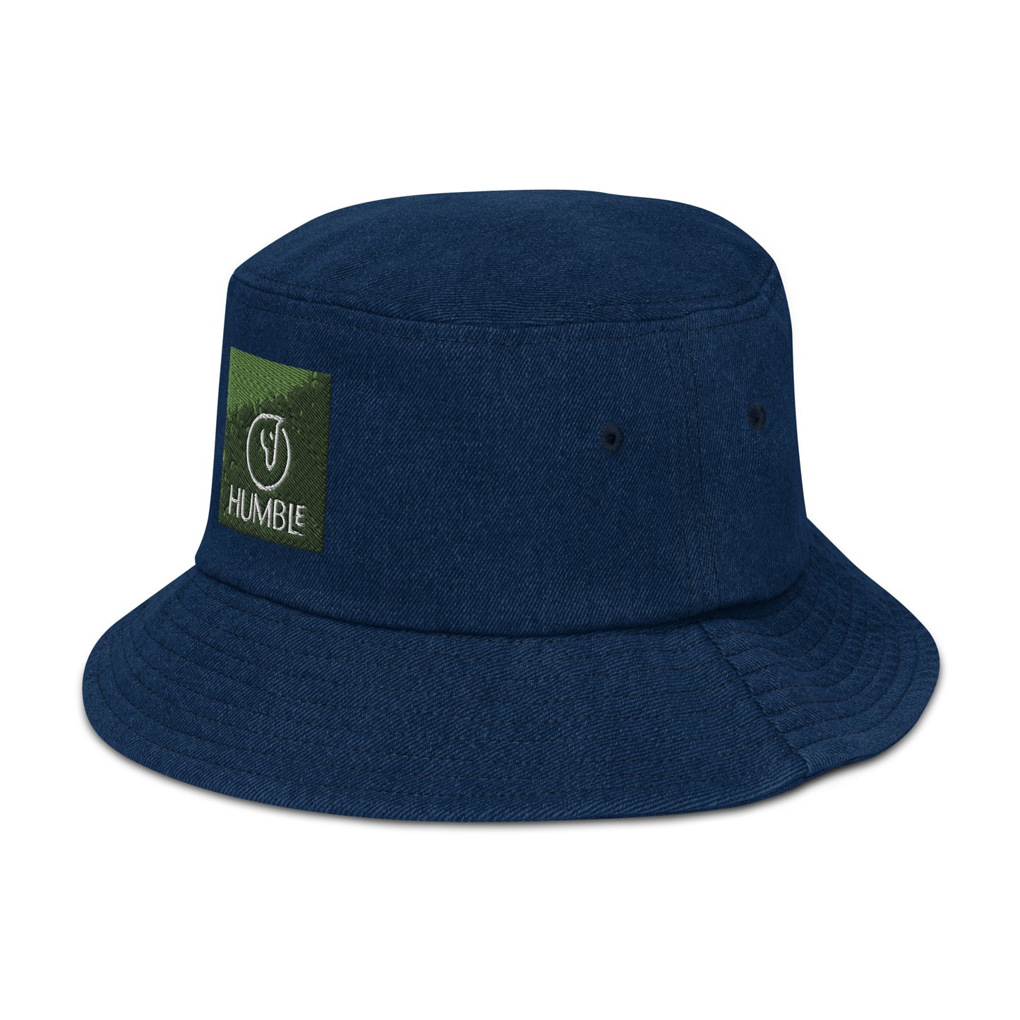 Humble Sportswear™ Green Cotton Denim Bucket Hat Mireille Fine Art