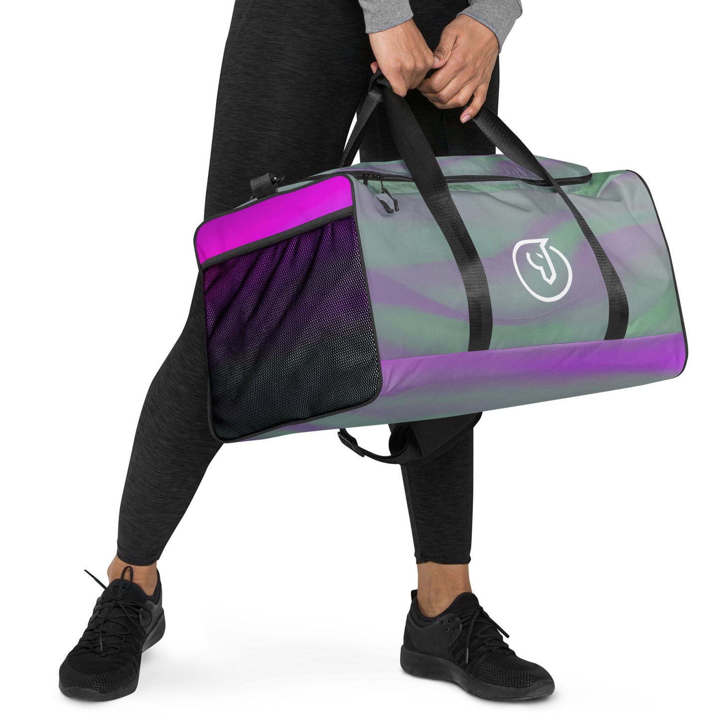 Humble Sportswear, purple gym duffel bag, gym bag, sports utility bag, travel bags, airport duffel