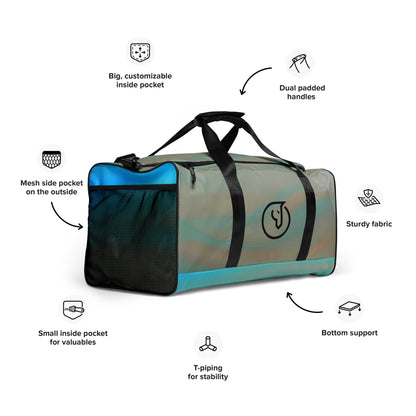 Humble Sportswear, blue dual padded gym duffel bag, travel bags, gym bags