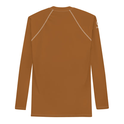 Humble Sportswear™ Men's Mocha Brown Rash Guard - Mireille Fine Art