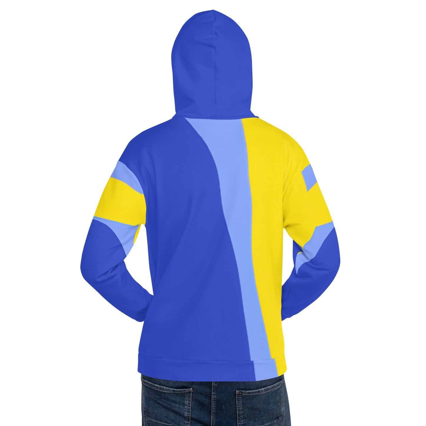 Humble Sportswear™ Men's Spark Blue Pullover Hoodie - Mireille Fine Art