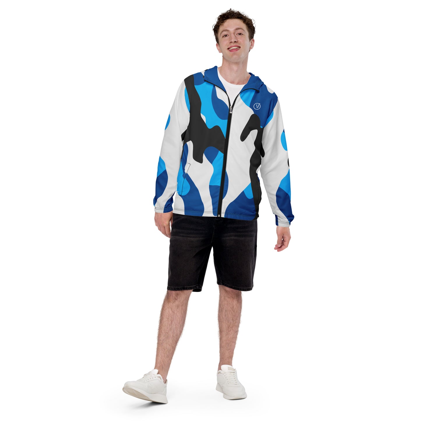 Humble Sportswear, men’s lightweight waterproof hooded windbreaker jacket