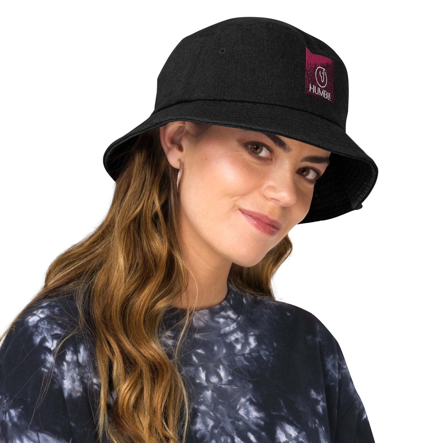 Humble Sportswear™ Sable Rose Cotton Denim Bucket Hat - Mireille Fine Art