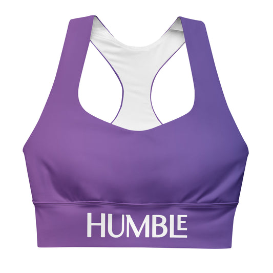 Humble Sportswear™ Women's Amethyst Purple Compression Sports Bra - Mireille Fine Art