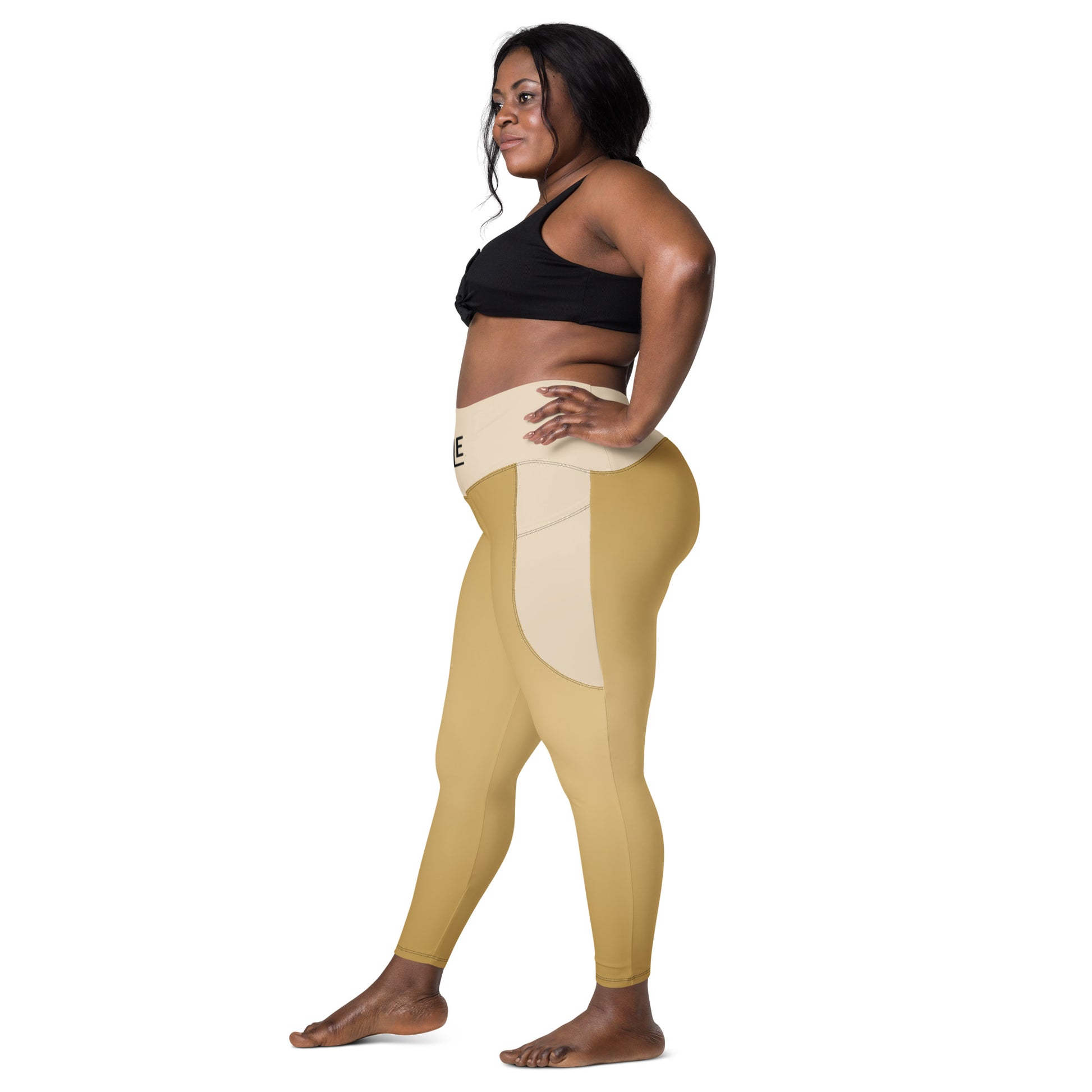 Humble Sportswear™ Women's Asper Gold Active Compression Leggings - Mireille Fine Art