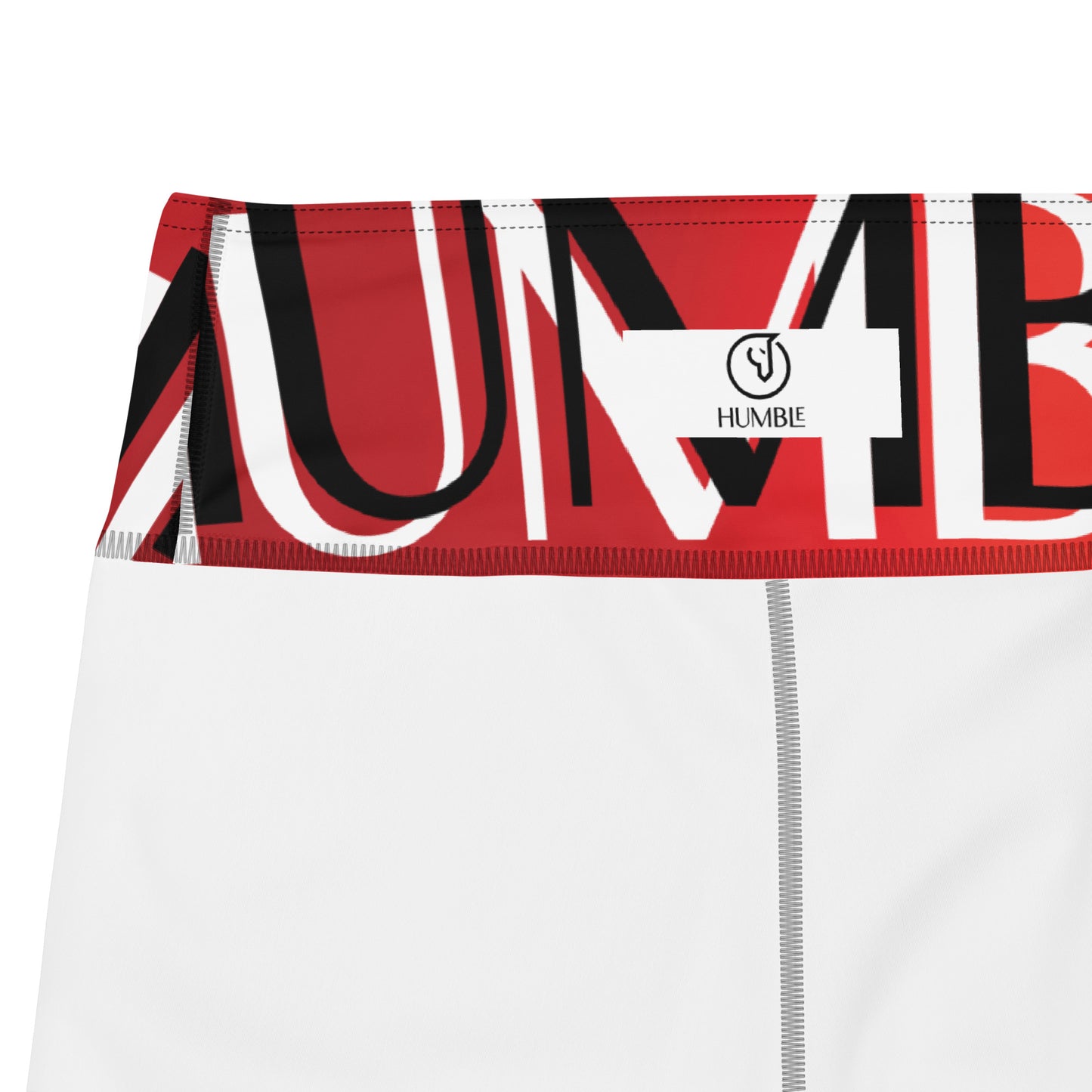 Humble Sportswear™ Women's Cherry Red High Waist Shorts Mireille Fine Art