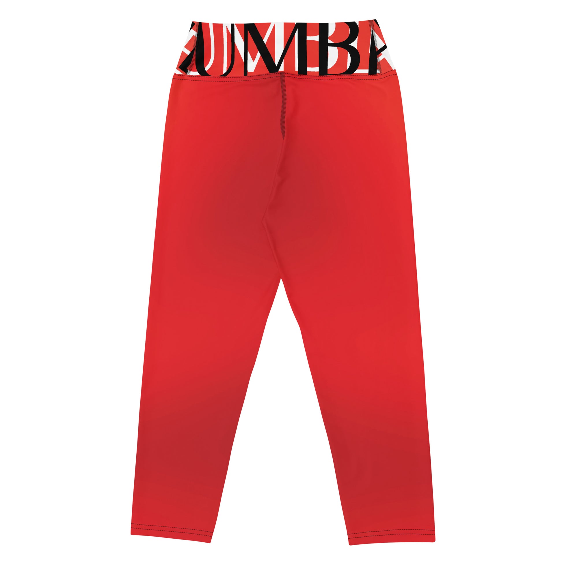 Humble Sportswear™ Women's Cherry Red Capri Leggings - Mireille Fine Art