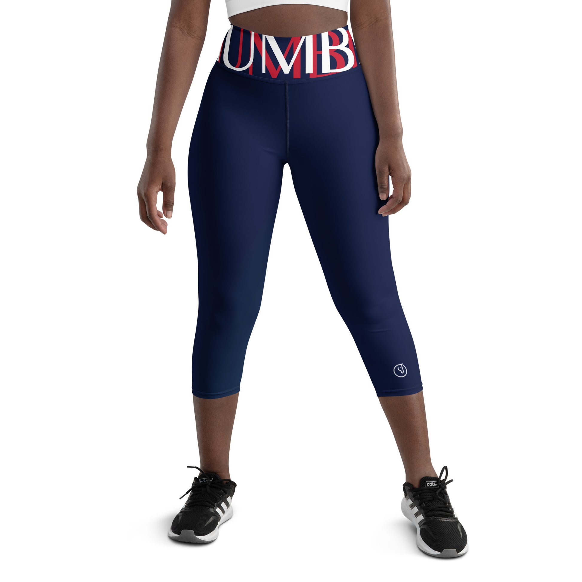 Humble Sportswear™ Women's Deep Navy Capri Leggings - Mireille Fine Art