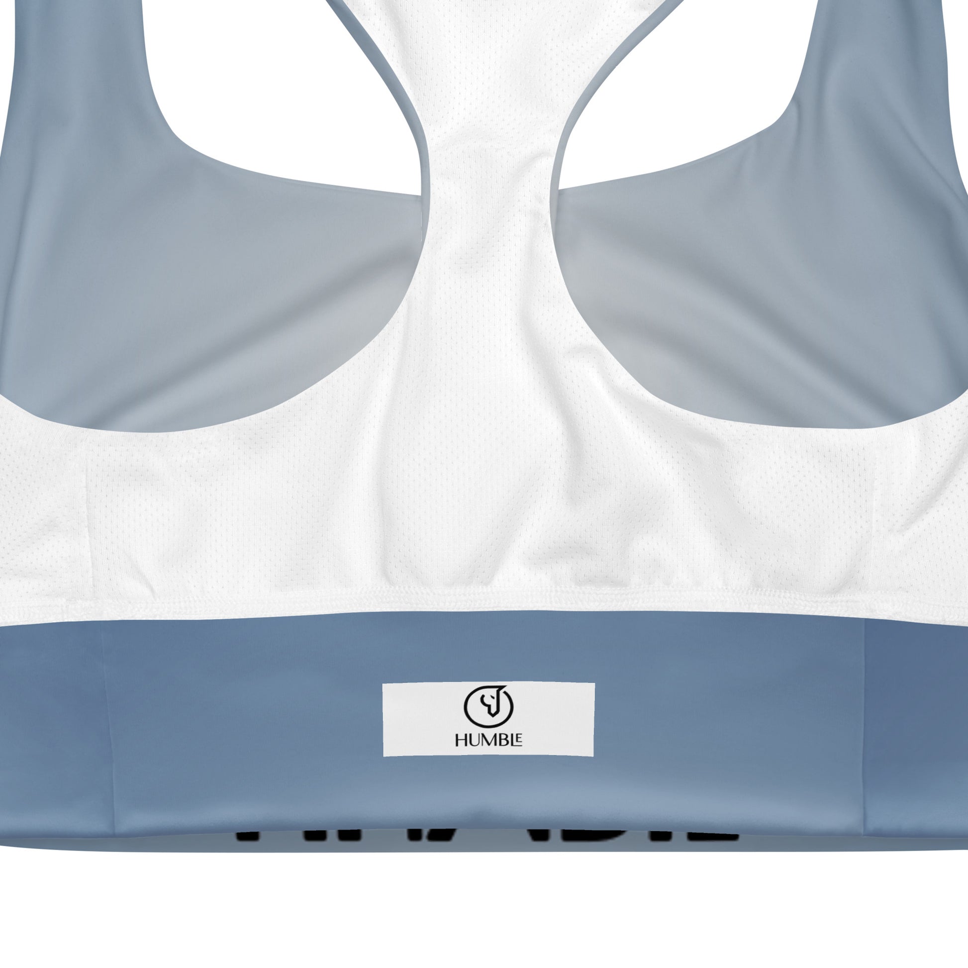 Humble Sportswear™ Women's Frost Blue Compression Sports Bra - Mireille Fine Art
