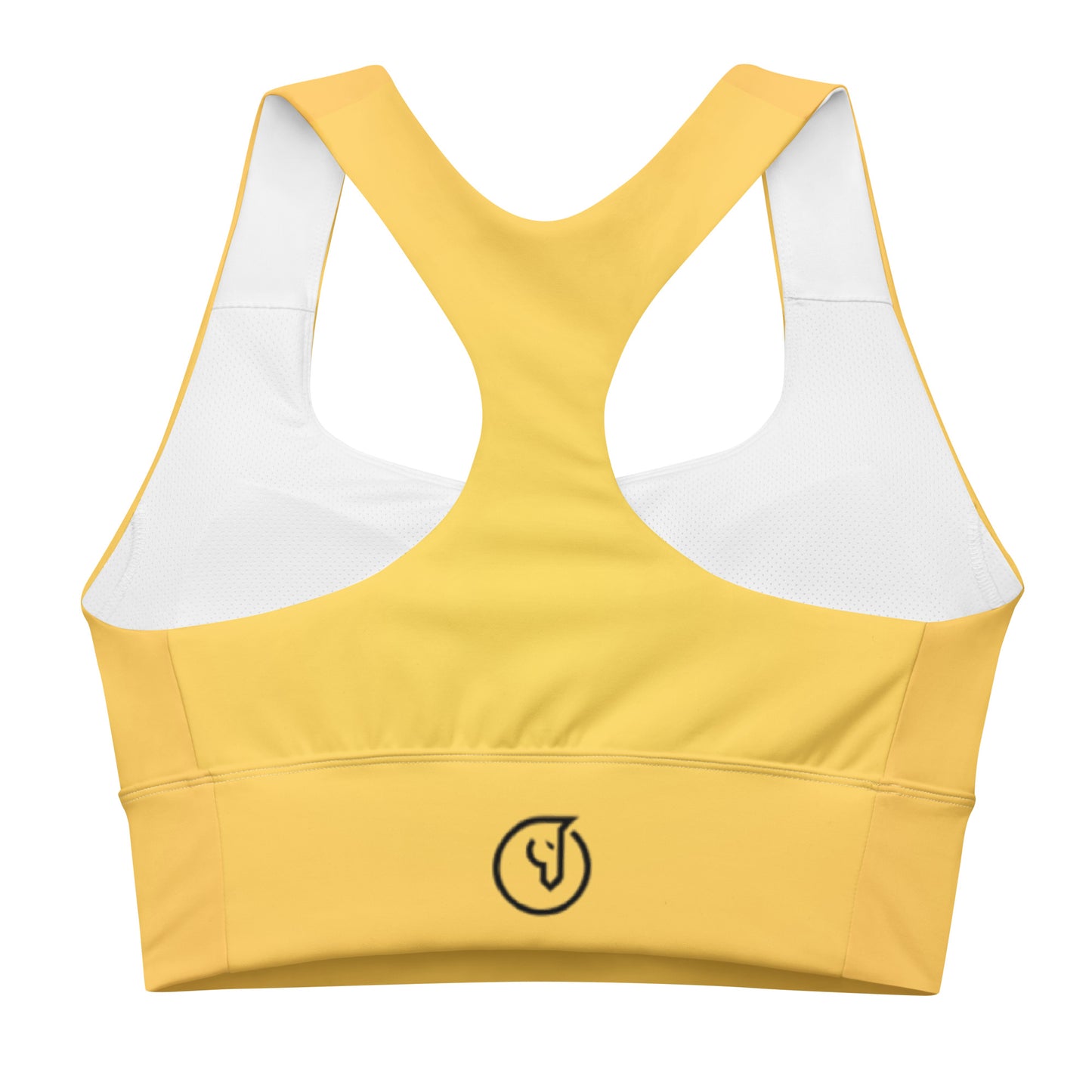 Humble Sportswear™ Women's Lemon Yellow Compression Sports Bra - Mireille Fine Art