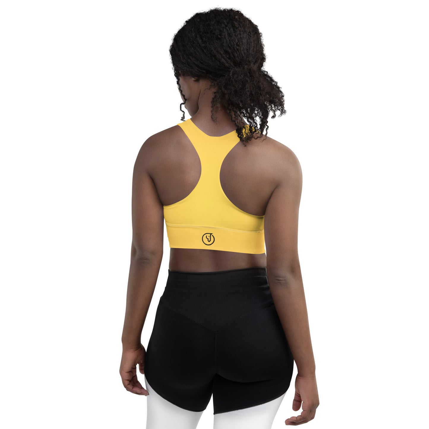 Humble Sportswear™ Women's Lemon Yellow Compression Sports Bra - Mireille Fine Art